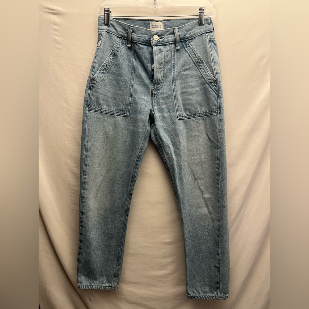 CITIZENS OF HUMANITY Women's Leah Cargo Tapered Silhouette Relaxed Slim Jean 25 - Picture 9 of 16